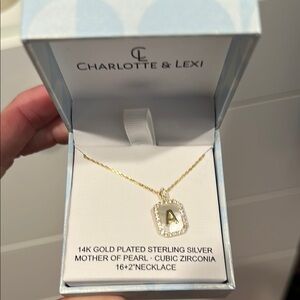 Gold Plated Initial Necklace